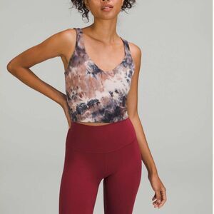 Lululemon Align Tank Top Diamond Dye Seashell Smoky Topaz Graphite Grey Size 6